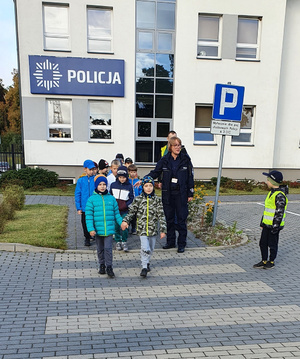 Wizyta uczniów w KPP Gołdap