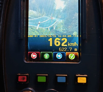 Laserowy miernik prędkości