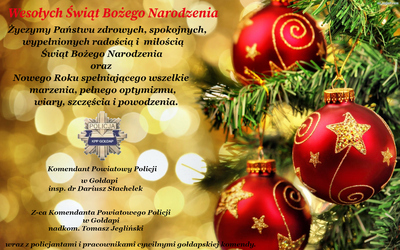 Życzenia Komendanta Powiatowego Policji w Gołdapi