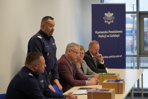 nadinsp. Tomasz Klimek podsumowuje efekty pracy policjantów i pracowników z KPP w Gołdapi w roku 2022
