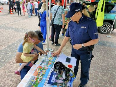 Mundurowi podczas pikniku rodzinnego